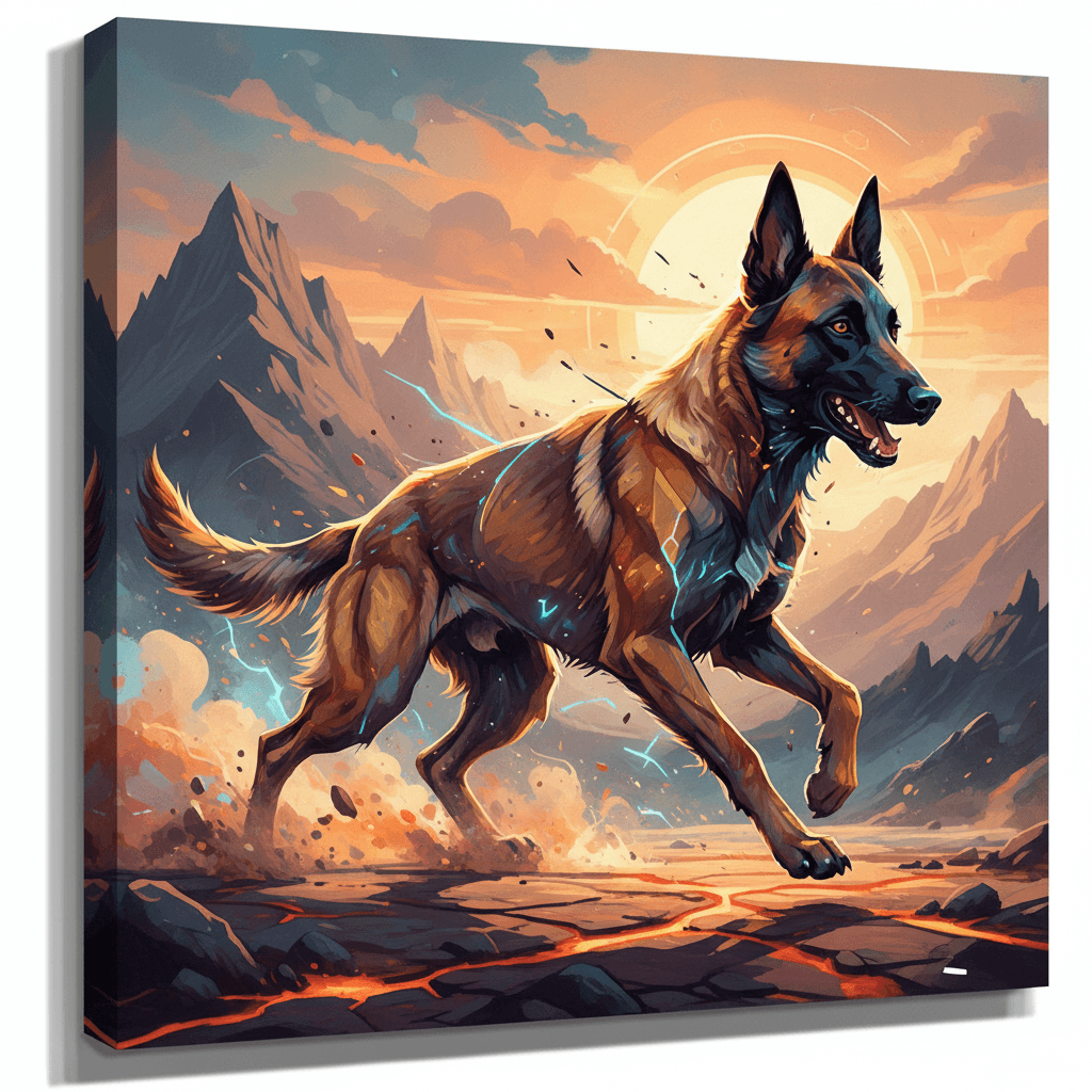 Digital Malinois art